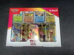 Pokemon TCG Scarlet and Violet Costco 151 Mini Tin 5 Pack (Meowth) - Image 1