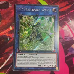 YuGiOh! PSY-Framelord Lambda BLHR-EN051 Secret Rare 1st Ed NM - Image 1