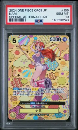 2024 ONE PIECE JPN OP09-EMPERORS IN THE NEW WORLD #106 NAMI PSA 10 - Image 1