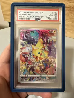 PSA 10 Pokemon Card Japanese 2022 Pikachu Precious Collector Box Promo 323/S-P - Image 1