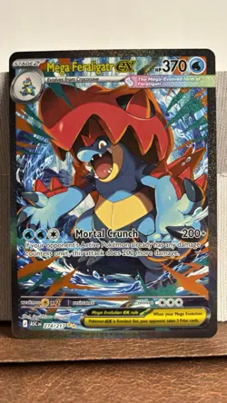Pokemon Mega Feraligatr EX Holo Rare Card 370 HP 274/217 ASCEn - Image 1
