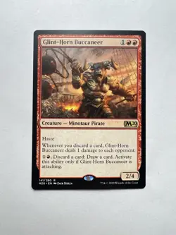 Glint-Horn Buccaneer Core Set 2020 Rare Creature Red Minotaur Pirate MTG [141] - Image 1