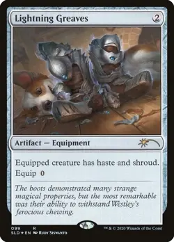 FOIL Lightning Greaves Secret Lair Drop (SLD) #99 Every Dog Has Its Day MTG - Image 1