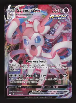 Sylveon VMAX 075/203 Pokemon Evolving Skies Holo Full Art Card - Image 1