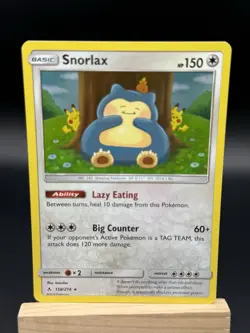 Pokemon TCG Snorlax 158/214 Unbroken Bonds Holo Rare NM Card - Image 4
