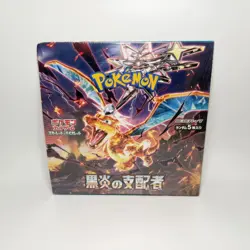 Pokemon 2023 Ruler Of The Black Flame Booster Box Japanese Factory Sealed - Image 1