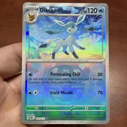 Pokemon Glaceon Prismatic Evolutions 025/131 Masterball NM - Image 1
