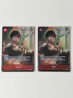 Doll OP11-008 x2 Lot One Piece Card Game Navy Blocker +1000 Counter - Image 1