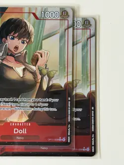 Doll OP11-008 x2 Lot One Piece Card Game Navy Blocker +1000 Counter - Image 4
