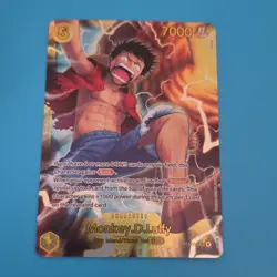 Bandai Monkey.D.Luffy OP15-119 One Piece CCG Rush Foil Character Card 7000 Power - Image 1