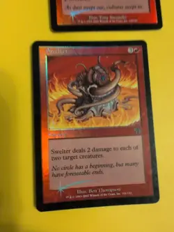 Swirling Sandstorm & Swelter . Sorcery Judgment.Old VIntage.MTG 2 Card. FOIL - Image 2
