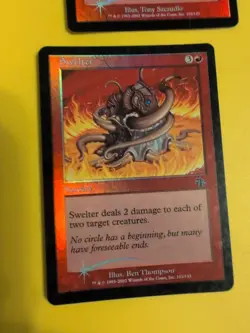 Swirling Sandstorm & Swelter . Sorcery Judgment.Old VIntage.MTG 2 Card. FOIL - Image 3