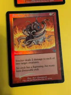 Swirling Sandstorm & Swelter . Sorcery Judgment.Old VIntage.MTG 2 Card. FOIL - Image 4