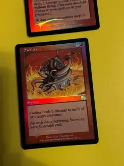 Swirling Sandstorm & Swelter . Sorcery Judgment.Old VIntage.MTG 2 Card. FOIL - Image 5