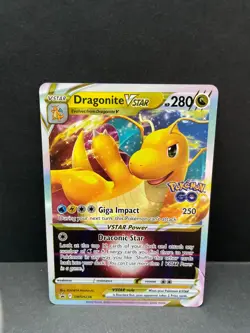 Dragonite Vstar SWSH236 Black Star Promo Pokemon Go Holo Pokemon Card - NM - Image 1
