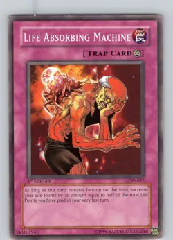 Yu-Gi-Oh TCG Life Absorbing Machine LOD-012 1st Edition Common Card Played LP - Image 1