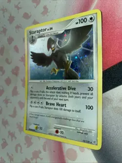 Pokemon TCG Staraptor Holo Rare Card Diamond & Pearl Set 16/130 LP+-NM - Image 1
