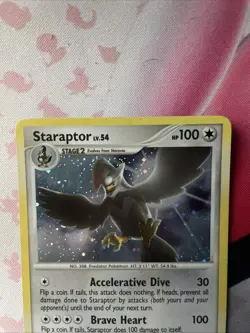 Pokemon TCG Staraptor Holo Rare Card Diamond & Pearl Set 16/130 LP+-NM - Image 3