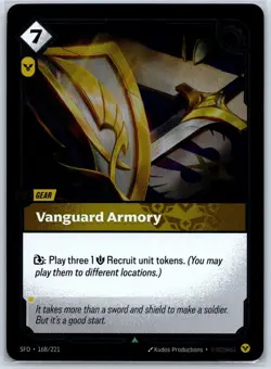 Vanguard Armory Foil Uncommon Spiritforged 168/221 NM Riftbound Card - Image 1