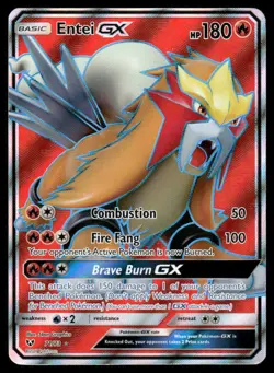 Pokemon Cards Entei GX 71/73 Shining Legends Ultra Rare NM - Image 1