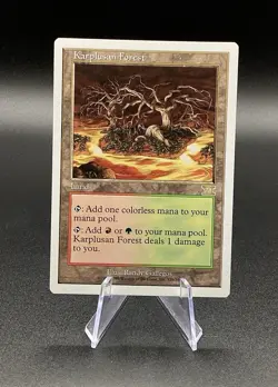Magic The Gathering 6th Edition KARPLUSAN FOREST Core Set Rare Land - Image 3