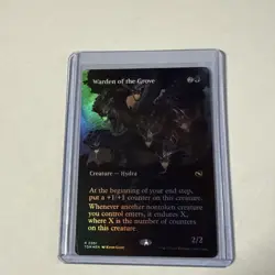 MTG Warden of the Grove (Borderless) Tarkir: Dragonstorm Foil - Image 1