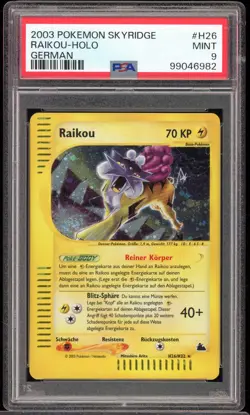 Raikou - Holo - #H26 Skyridge - Deutsch - PSA 9 MINT - Image 1