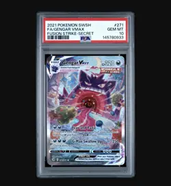 Pokemon Gengar VMAX 271/264 Fusion Strike Secret Rare Alt Art PSA 10 NEW CERT - Image 2