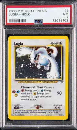 2000 POKEMON NEO GENESIS #9 LUGIA-HOLO PSA 7 - Image 1