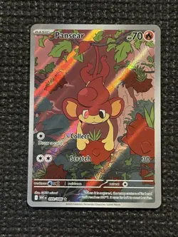 Pokemon TCG SV White Flare Pansear 099/086 Illustration Rare Card NM - Image 1