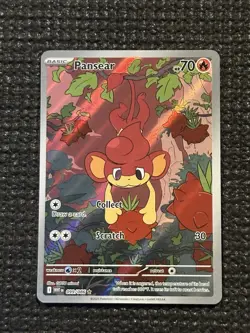 Pokemon TCG SV White Flare Pansear 099/086 Illustration Rare Card NM - Image 2