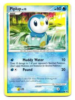 Piplup 85/127 Common Platinum Pokemon LP - Image 1