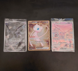 Pokemon TCG 151 UPC Promo Set Mew 053, Mewtwo 052, Metal Mew 205 New Sealed - Image 1