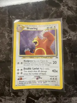 Pokemon TCG Ursaring Neo Discovery 15 Holo Unlimited Holo Rare - Image 1