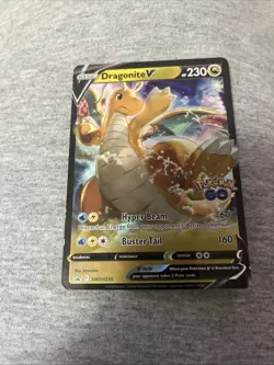 Pokemon Dragonite V SWSH235 Pokemon GO Promo NM - Image 1