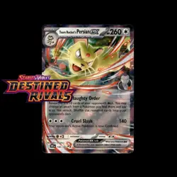 Pokemon TCG Team Rocket's Persian ex 150/182 Destined Rivals Double Rare NM - Image 1
