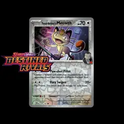 Pokemon TCG Team Rocket's Meowth 149/182 | Destined Rivals | Reverse Holo | NM - Image 1