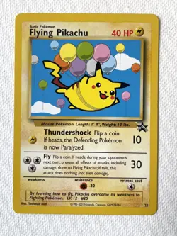 Flying Pikachu Pokemon Black Star Promo 25 - Image 1