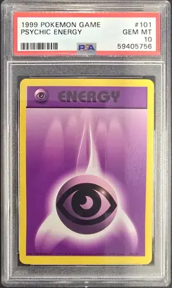 1999 POKEMON GAME #101 PSYCHIC ENERGY PSA 10 - Image 1