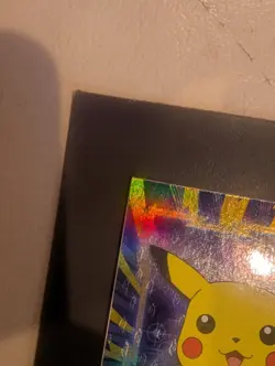 1999 topps POKEMON tv animation SERIES 1 #25 Pikachu Rainbow Foil Black Logo - Image 5