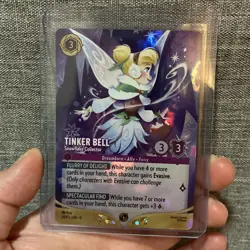 Disney Lorcana TCG Tinker Bell-Snowflake Collector Promo Foil Card 34/P3-EN-11 - Image 1