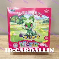 IN STOCK 2025 Pokemon Card S-Chinese Exclusive Gem Packs Badge Set BOX Sealed - Image 1