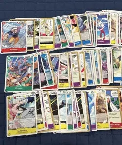 One Piece OP-15 Bulk Card Lot Adventure on Kami’s Island ENG 150 cards w Rares - Image 2