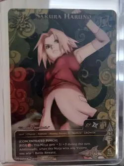 Naruto TCG CCG Sakura Haruno Card Super Rare Foil English TP4 - Image 1