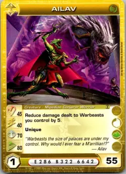 Chaotic TCG Card Max Energy 55 Ailav 15/100 TOTT 1st Edition Uncommon LP - Image 1
