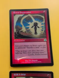 Brutal suppression x2. 1 is foreign MTG OLD BORDER FOIL CARD PROPHECY JUNE 2000. - Image 4