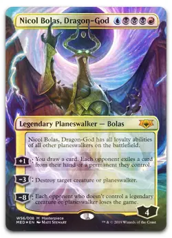 Nicol Bolas, Dragon-God #WS6 (Foil) NM Mythic Edition War of the Spark Magic MTG - Image 1