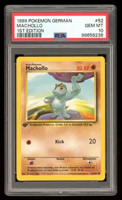 Machollo - #52 Base Set 1. Edition - Deutsch - PSA 10 Gem Mint - Image 1