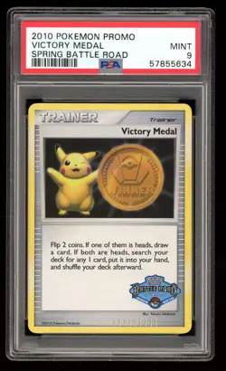 Victory Medal - Spring Battle Road - English - PSA 9 Mint - Image 1