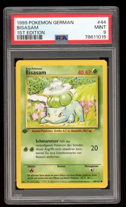 Bisasam - #44 Base Set 1. Edition - Deutsch - PSA 9 Mint - Image 1